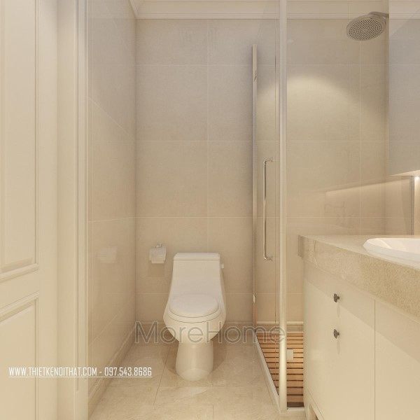 Thiết kế nội thất phòng tắm, nhà vệ sinh chung cư Hei Tower